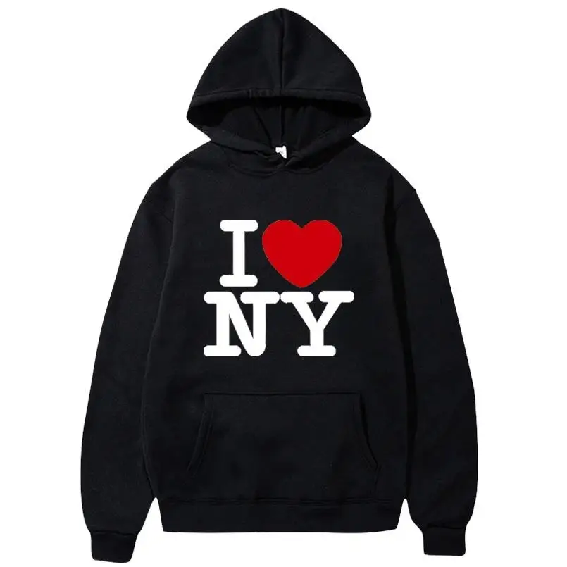 Street Fashion Of New York - I Love New York Pritned Hoodies