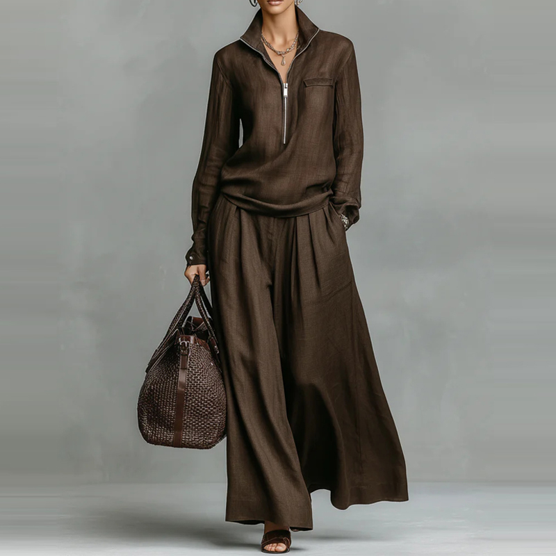 Street Fashion Hoodie - 2026 Hight Street Solid Loose 2Pc