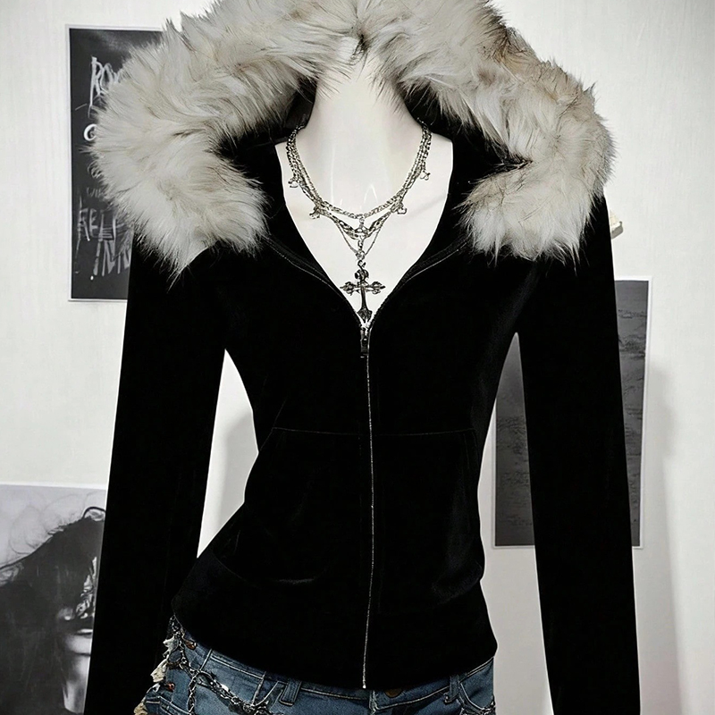 Street Fashion Zip Up Hoodie - European and American New Hoodie Casual