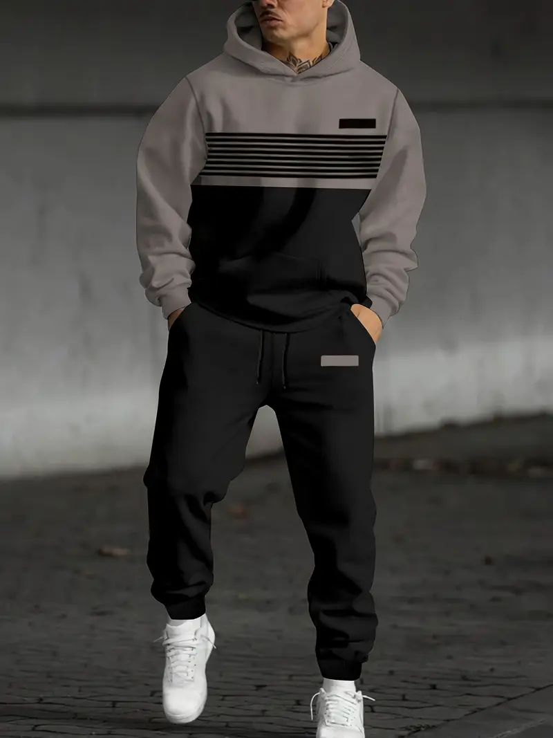 Street Fashion Hoodie - Autumn Sporty 3D Printed Hoodie Suit