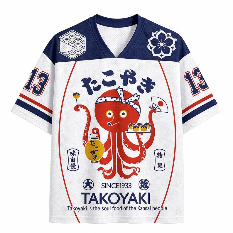 Street Fashion Osaka - Retro Classic Osaka Octopus 3D Printed