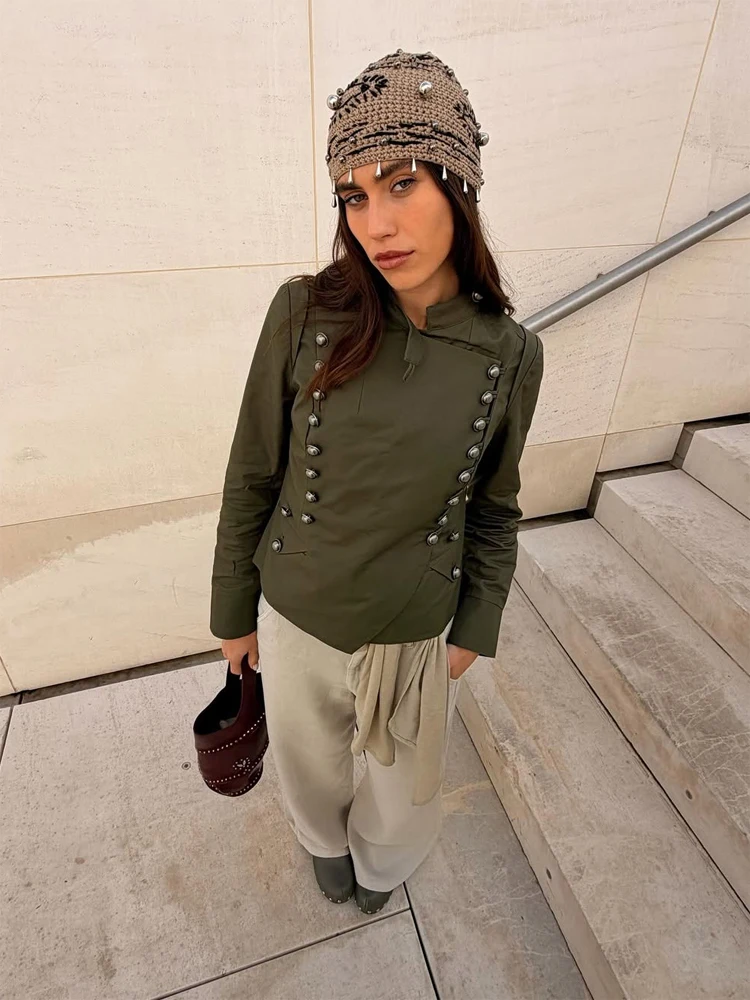 Street Fashion Zip Up Hoodie - Solid Stand Collar Long Sleeve Women
