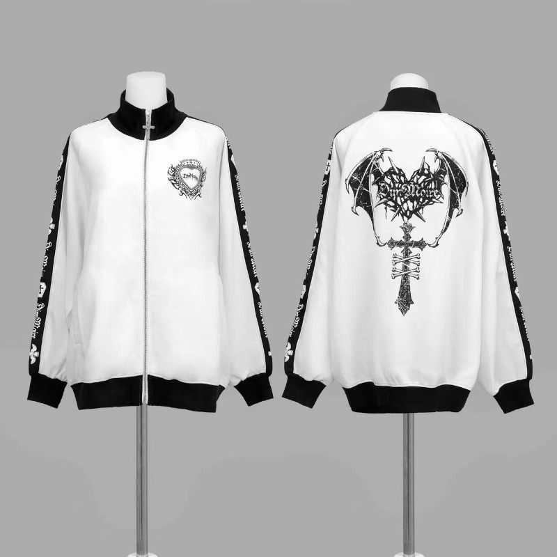 Winter Y2K Harajuku Gothic Hoo - огляд і ціна Street Fashion Zip Up Hoodie