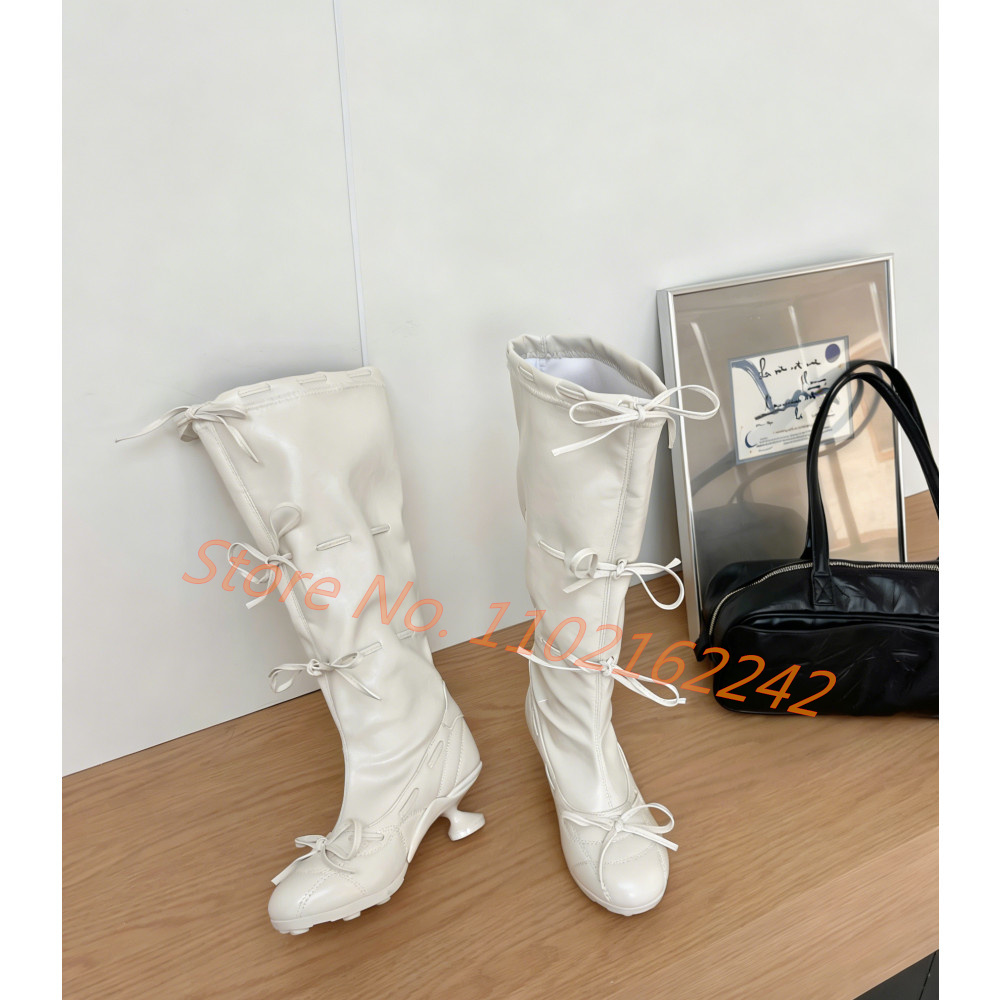 Bow-Tie Ballet Knee-High Boots - огляд і ціна Street Fashion Runway