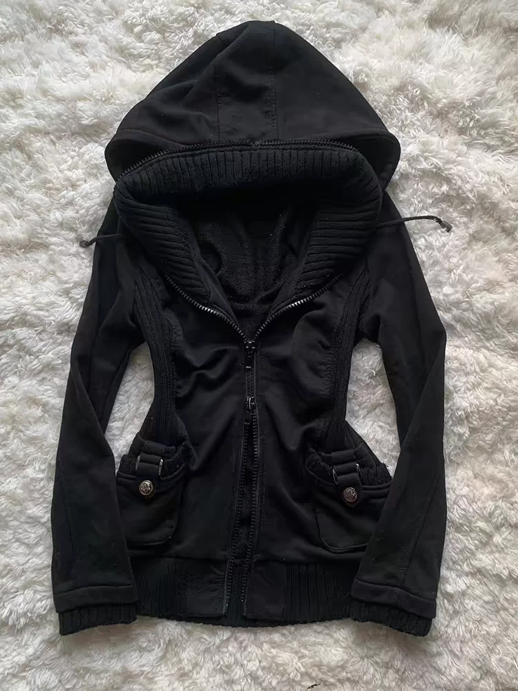 Black Fashion New Trend Women  - огляд і ціна Street Fashion Zip Up Hoodie