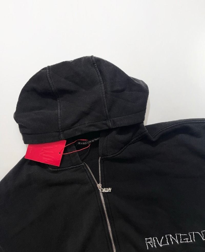 RRR-123 Embroidered LOGO Doubl - огляд і ціна Street Fashion Zip Up Hoodie