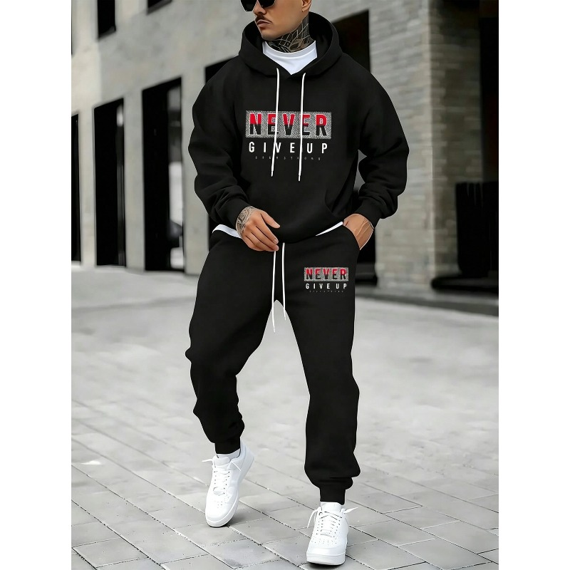 NEVER GIVE UP Alphabet Fashion - огляд і ціна Street Fashion Hoodie