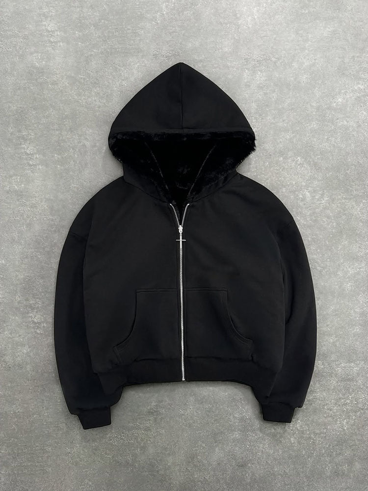 Vintage Gothic Street Zipper L - огляд і ціна Street Fashion Zip Up Hoodie
