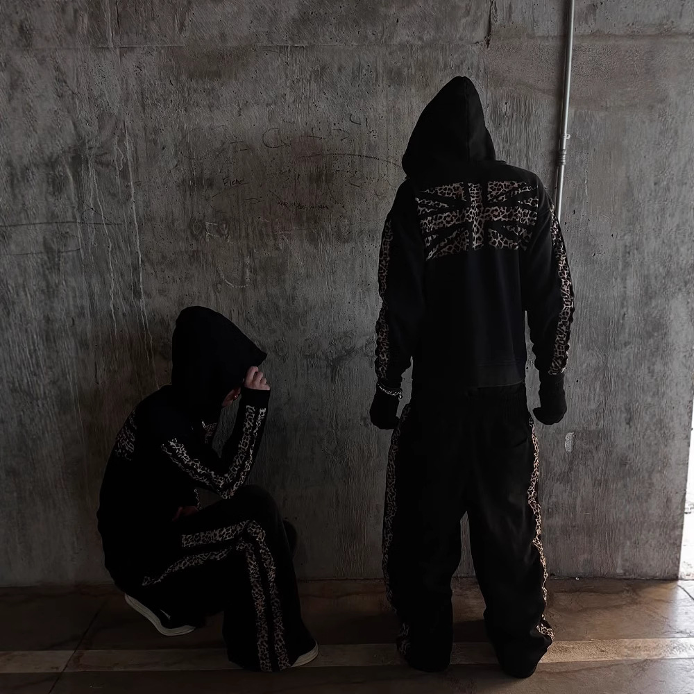 2026 Spring New Leopard Patter - огляд і ціна Street Fashion Zip Up Hoodie
