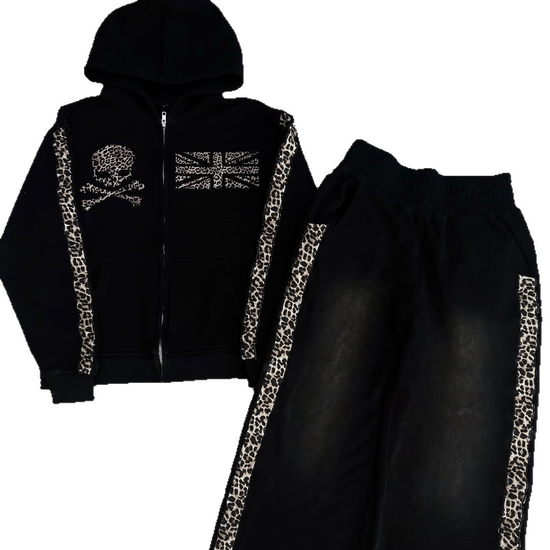 2026 Spring New Leopard Patter - огляд і ціна Street Fashion Zip Up Hoodie