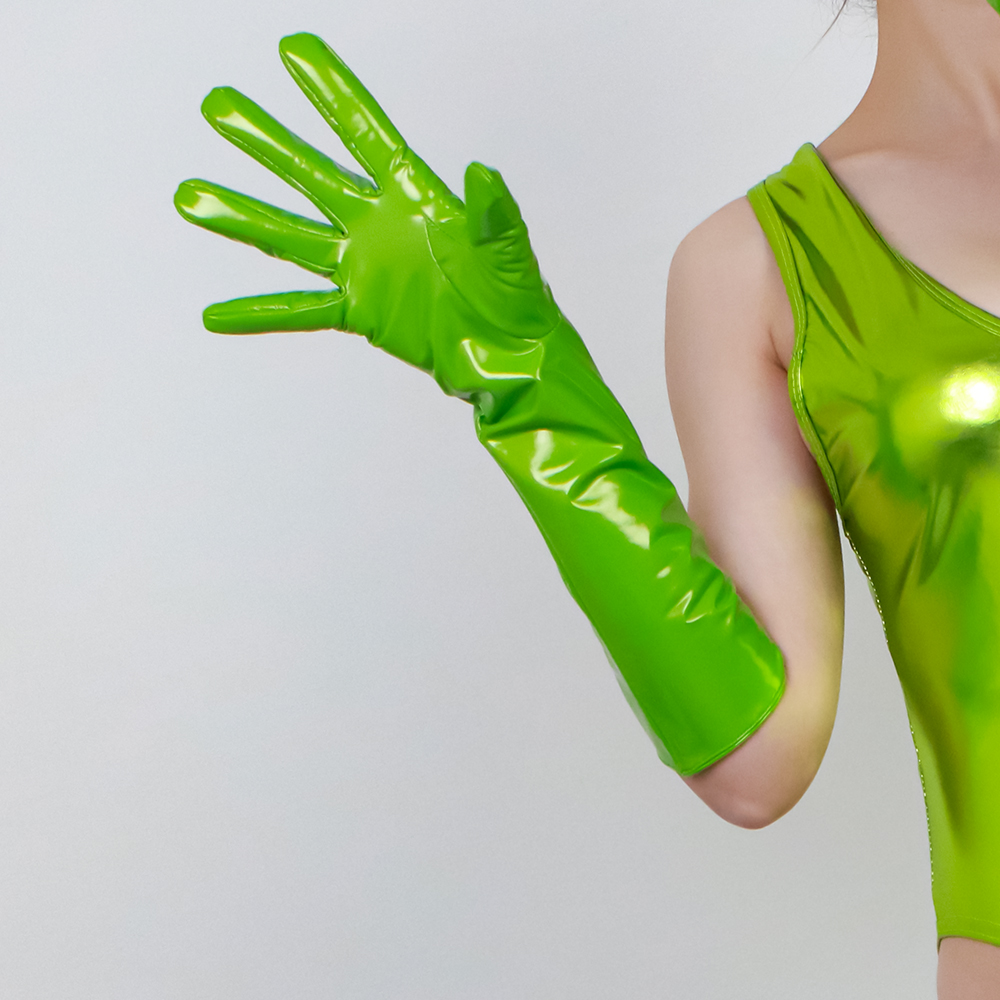 40cm Long Patent Leather Glove - огляд і ціна Street Fashion Runway