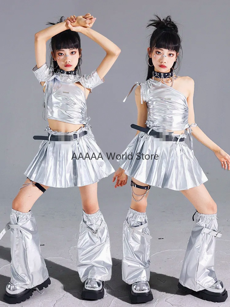 Cosplay Silver Crop Top Pleate - огляд і ціна Street Fashion Europe