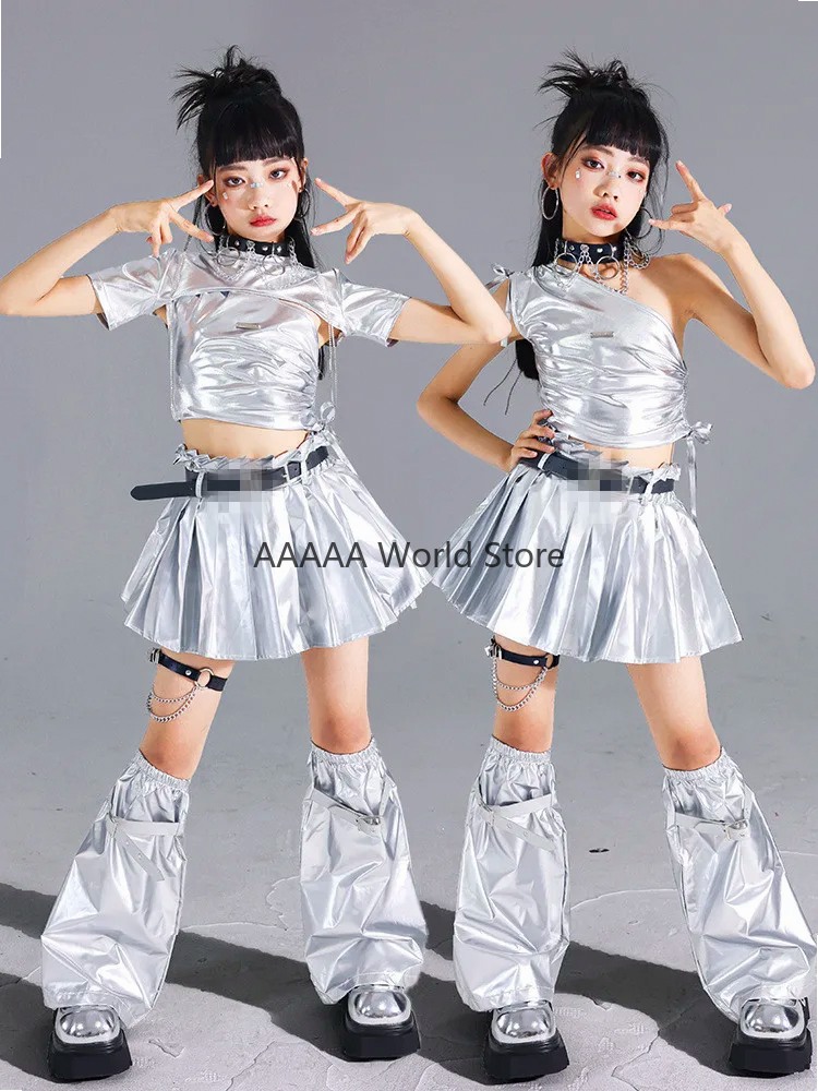 Cosplay Silver Crop Top Pleate - огляд і ціна Street Fashion Europe