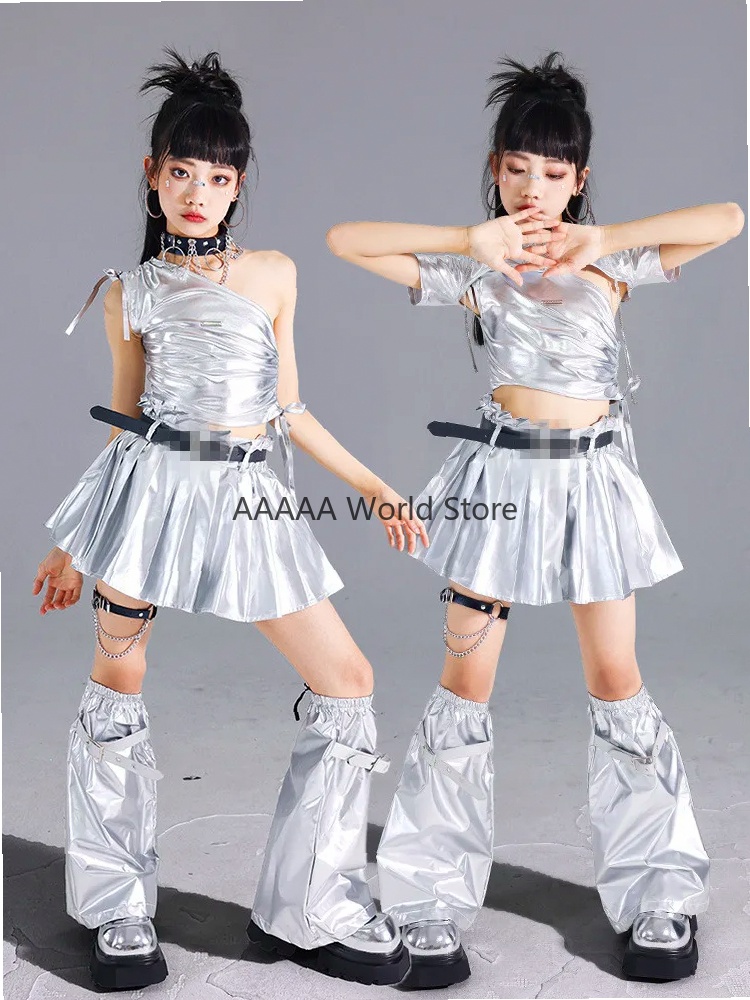 Cosplay Silver Crop Top Pleate - огляд і ціна Street Fashion Europe