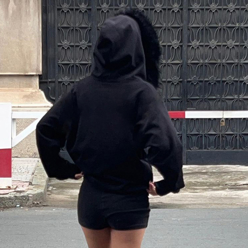 Vintage Women's Zip up Hoodies - огляд і ціна Street Fashion Zip Up Hoodie