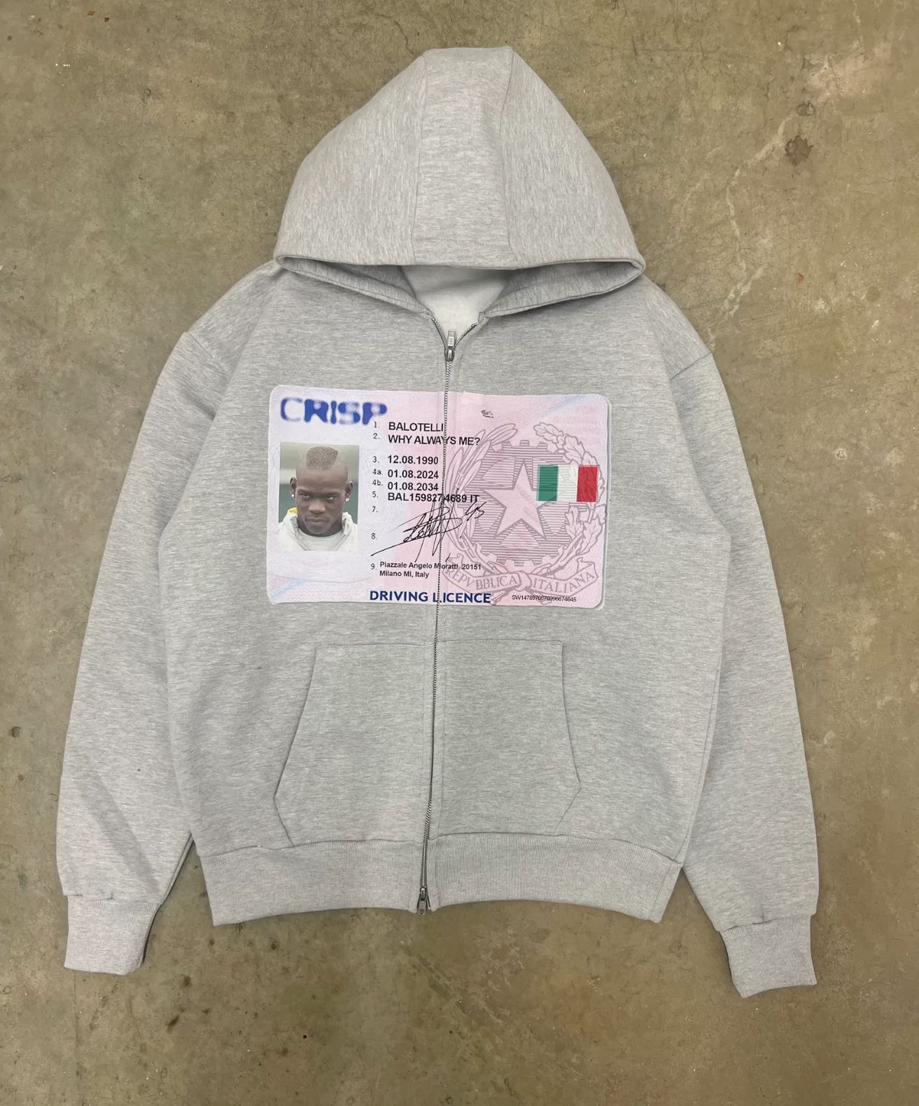Y2K retro grey zip hoodies fas - огляд і ціна Street Fashion Of New York