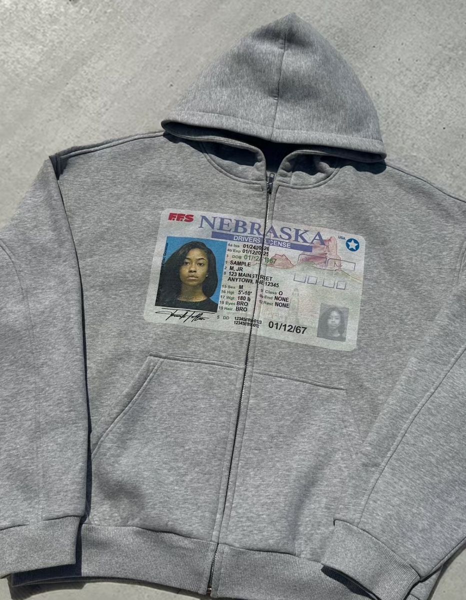 Y2K retro grey zip hoodies fas - огляд і ціна Street Fashion Of New York